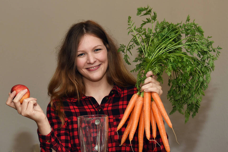 Vitamine essen und viel trinken  