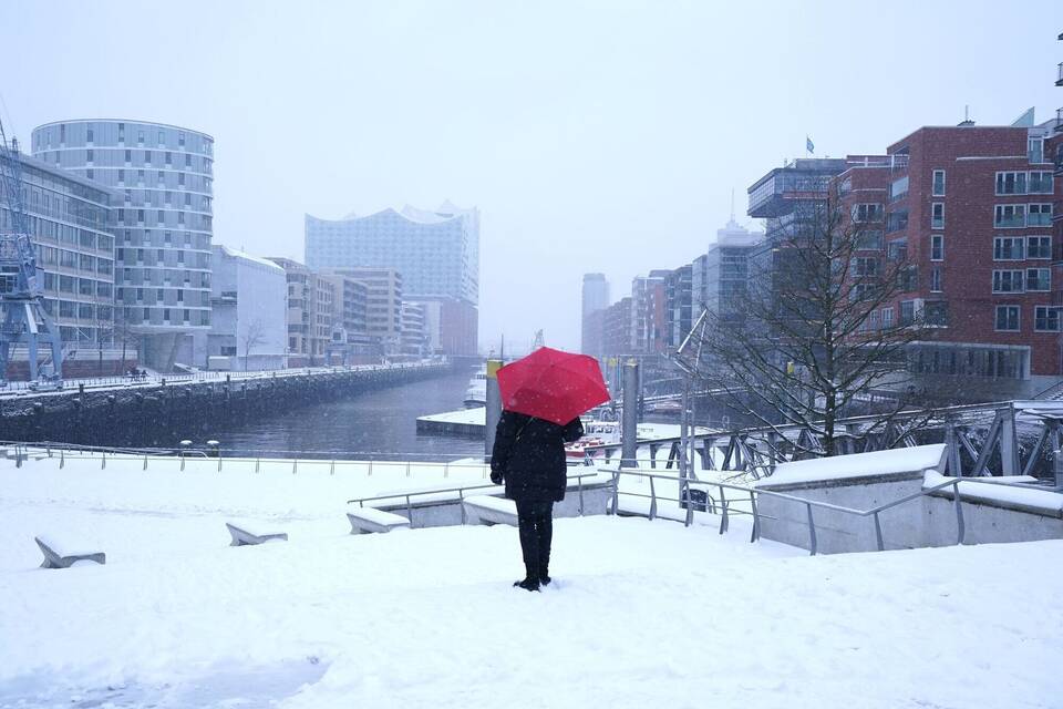 Schnee in Hamburg