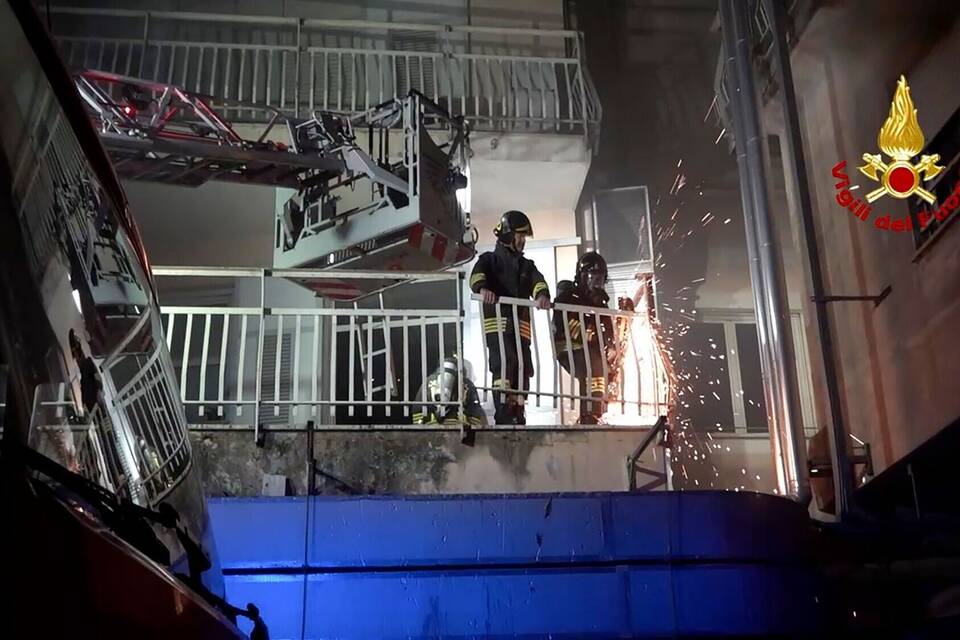 Krankenhausbrand bei Rom