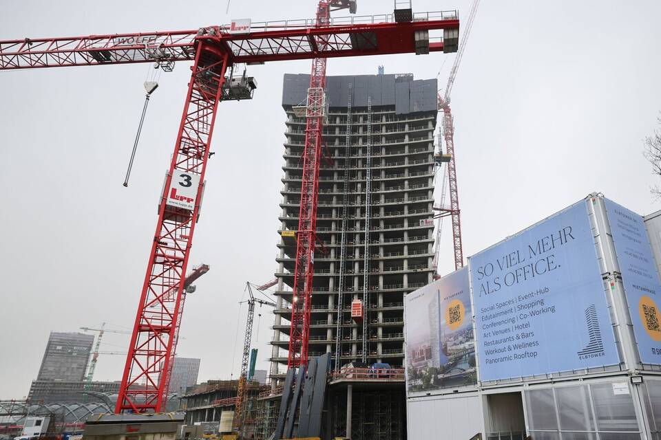 Baustelle Elbtower Baustelle Elbtower