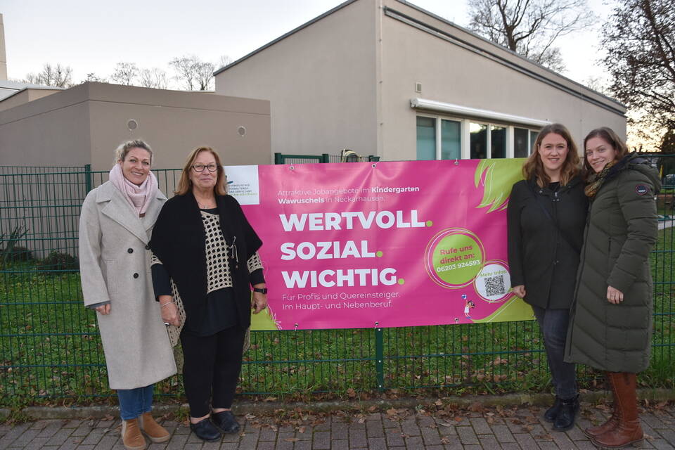 EdingenNeckarhausen KitaEltern werben mit Kampagne um Personal