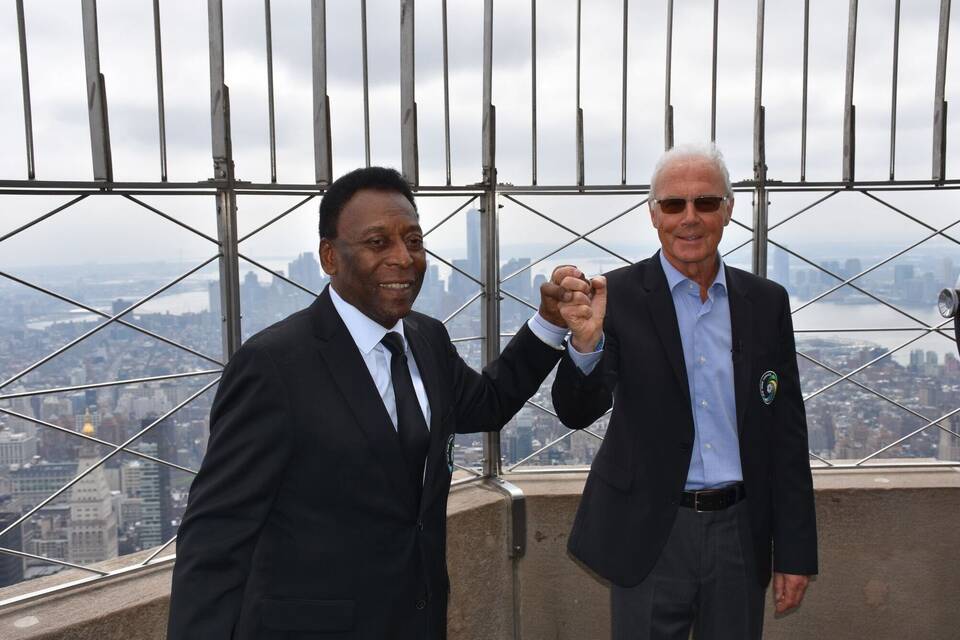Pelé und Beckenbauer
