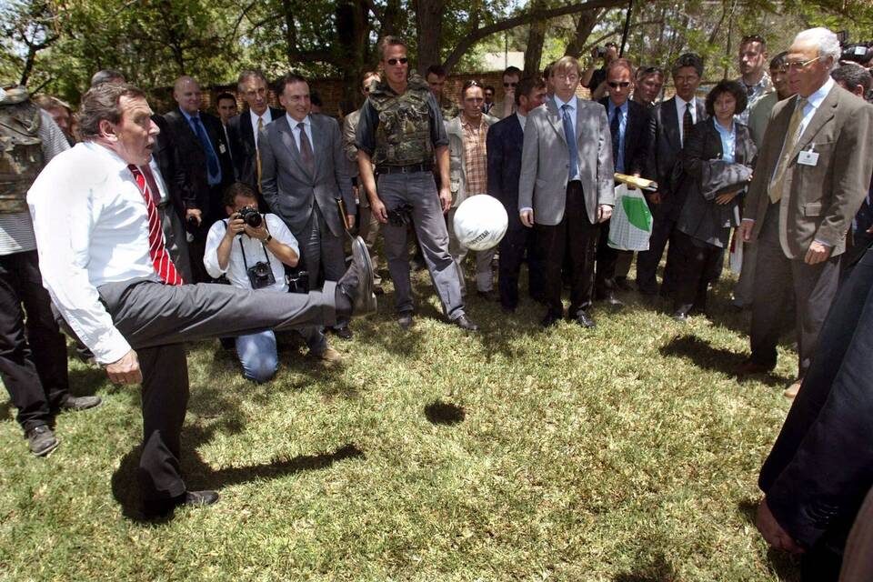 Schröder und Beckenbauer