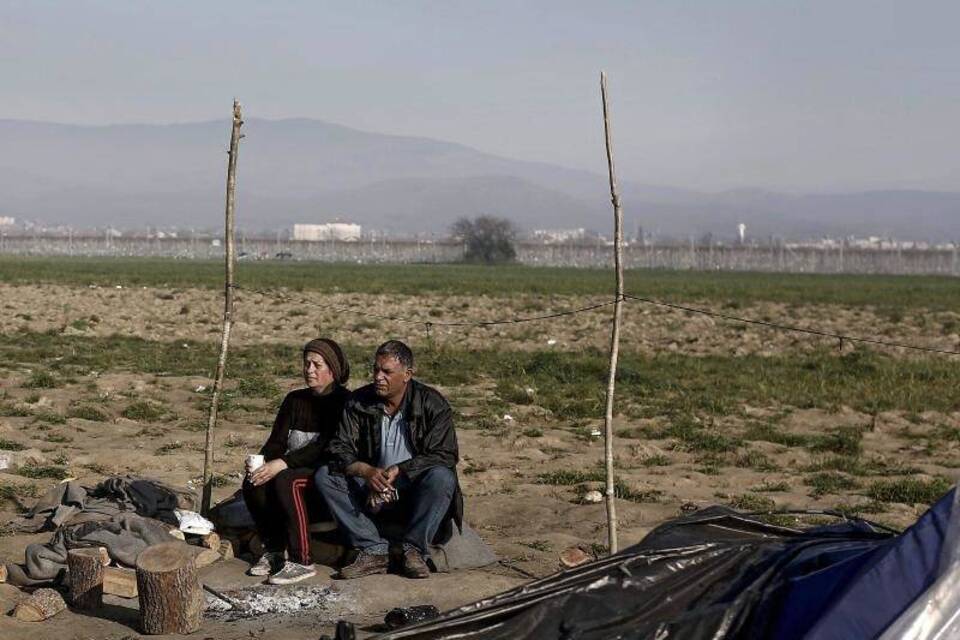 Flüchtlinge in Idomeni Flüchtlinge in Idomeni