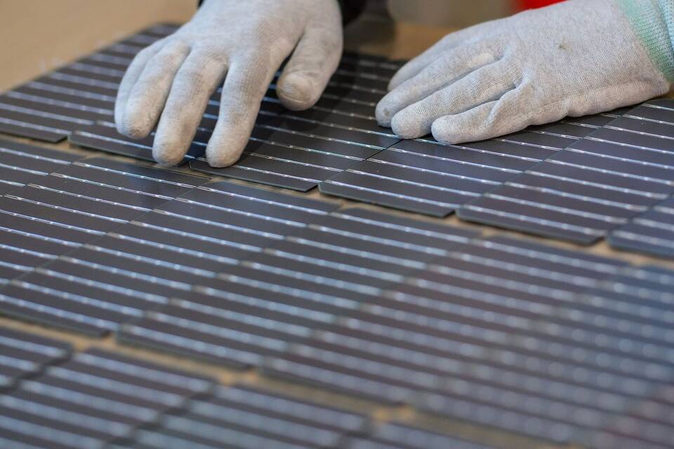 Solarenergie in der Wüste Chinas Solarenergie in der Wüste Chinas