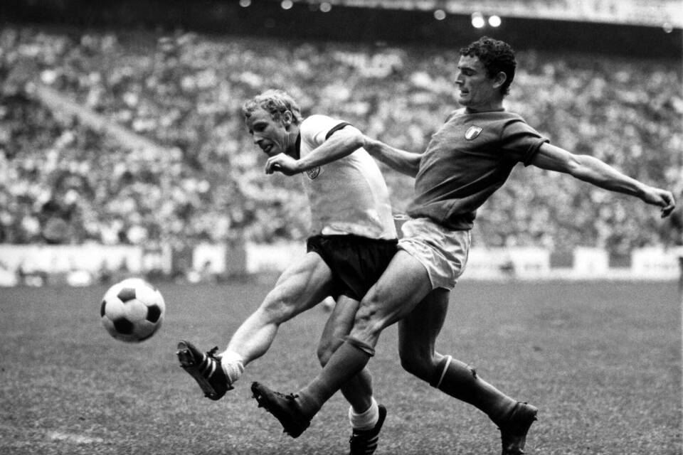 Berti Vogts und Gigi Riva