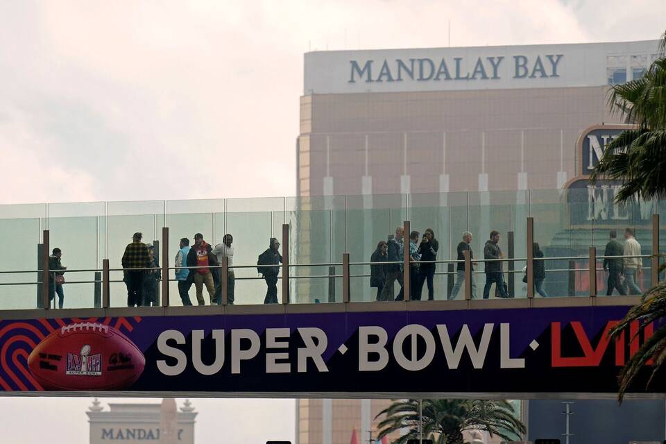 Vor dem Super Bowl in Las Vegas Vor dem Super Bowl in Las Vegas