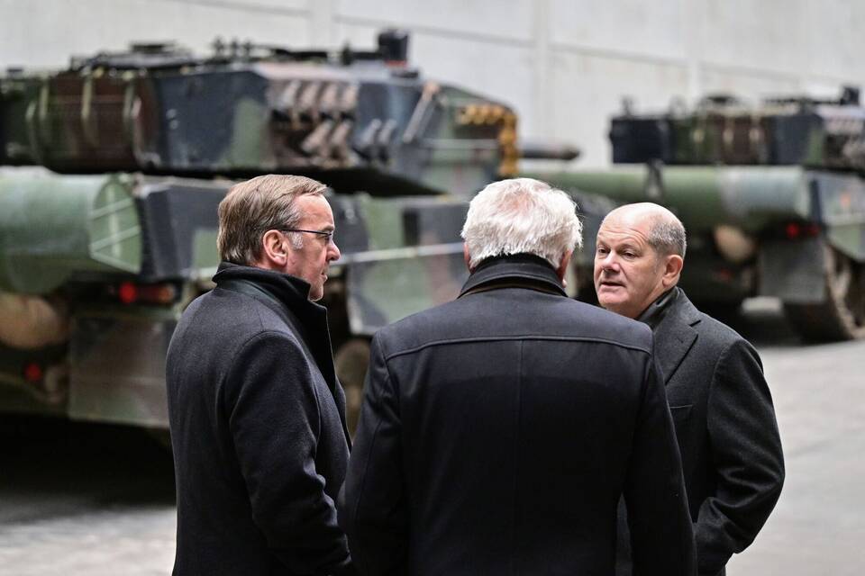 Scholz, Pistorius und Papperger Scholz, Pistorius und Papperger