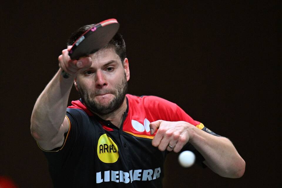 Dimitrij Ovtcharov bei der Tischtennis-WM