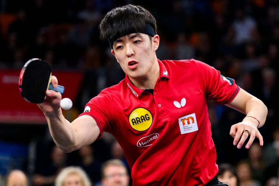 Tischtennis-Europameister Dang Qiu Tischtennis-Europameister Dang Qiu
