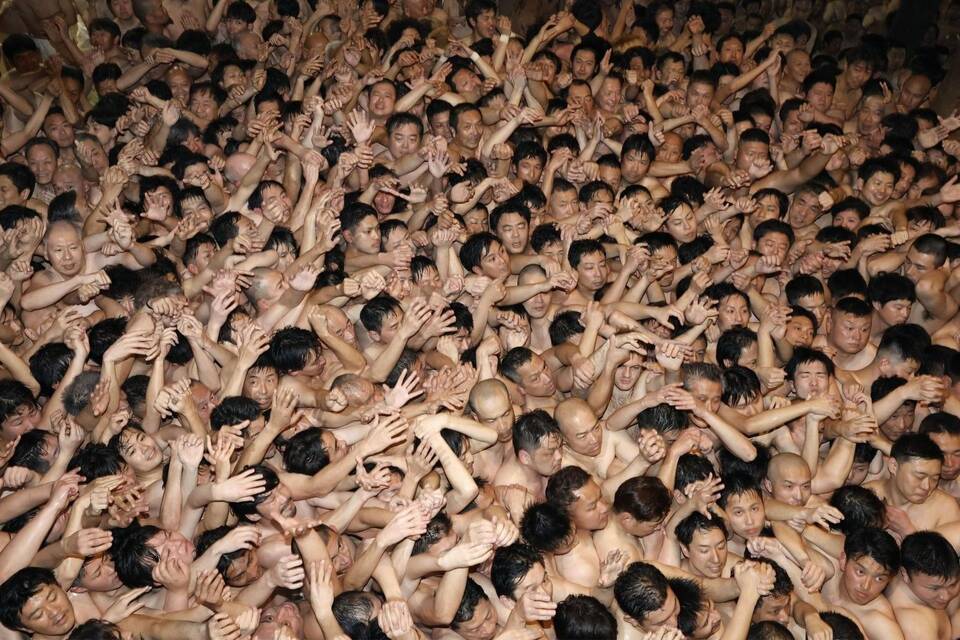 Letztes «Naked Man Festival» in Japan Letztes «Naked Man Festival» in Japan