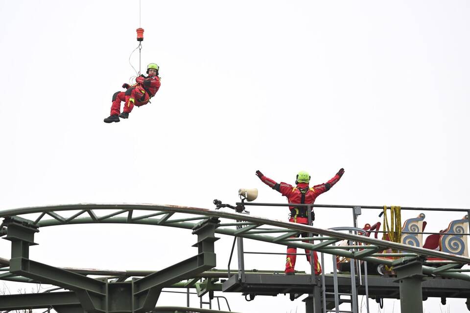 Höhenrettung Achterbahn Höhenrettung Achterbahn
