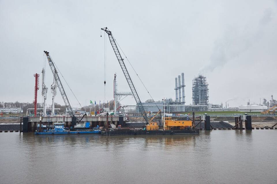 Anleger am Stader LNG-Terminal Anleger am Stader LNG-Terminal