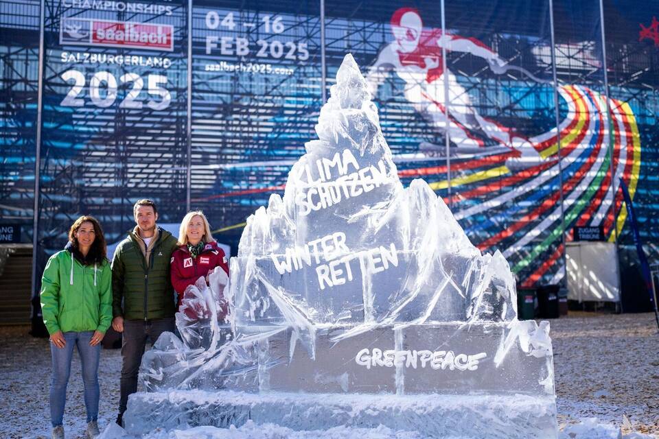 Ski alpin - Greenpeace Aktion Ski alpin - Greenpeace Aktion