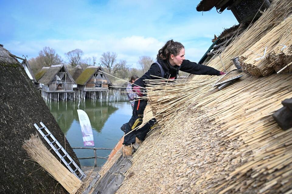Arbeiten am Pfahlbaumuseum Arbeiten am Pfahlbaumuseum