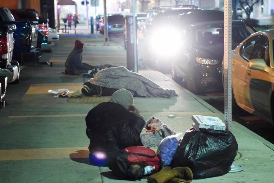 Obdachlose in Detroit