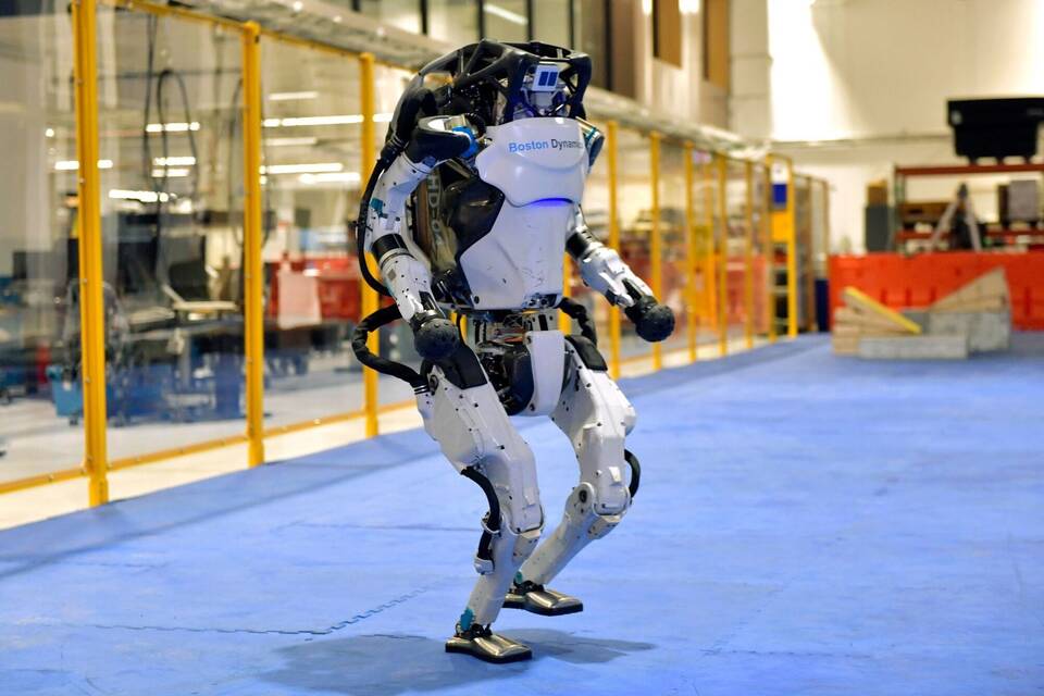 Tanzender humanoider Roboter Tanzender humanoider Roboter