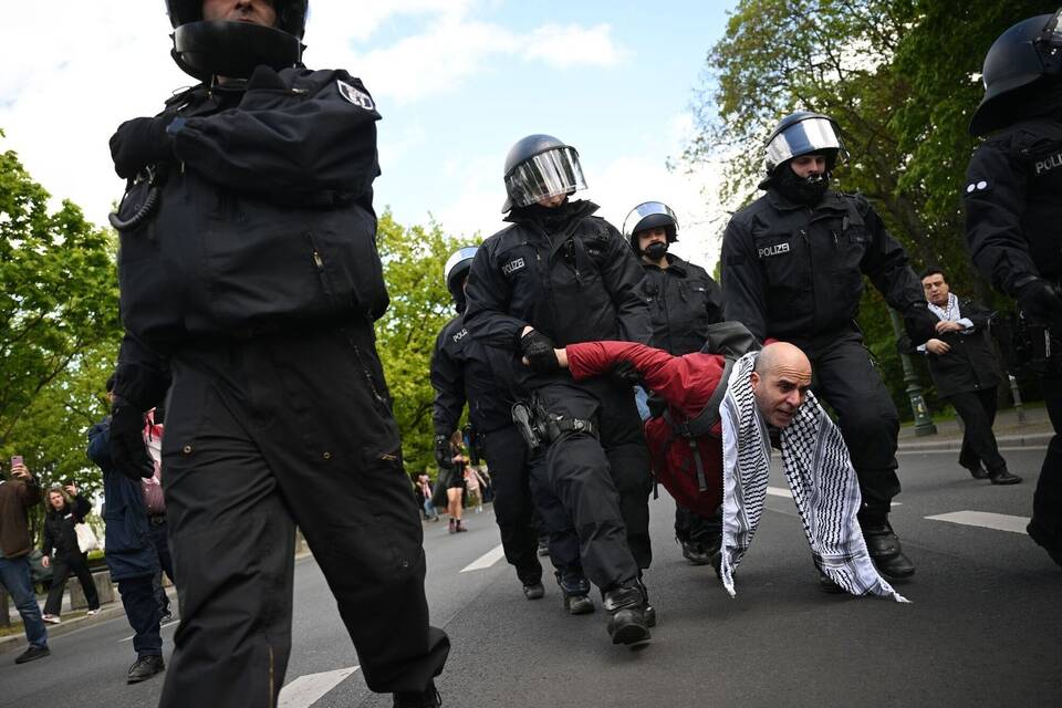 Räumung propalästinensisches Protestcamp Räumung propalästinensisches Protestcamp