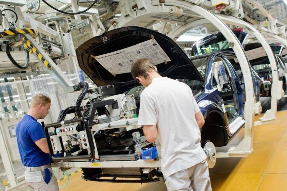 VW-Mitarbeiter in Wolfsburg