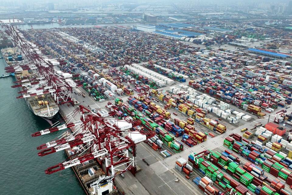 Containerhafen von Qingdao Containerhafen von Qingdao