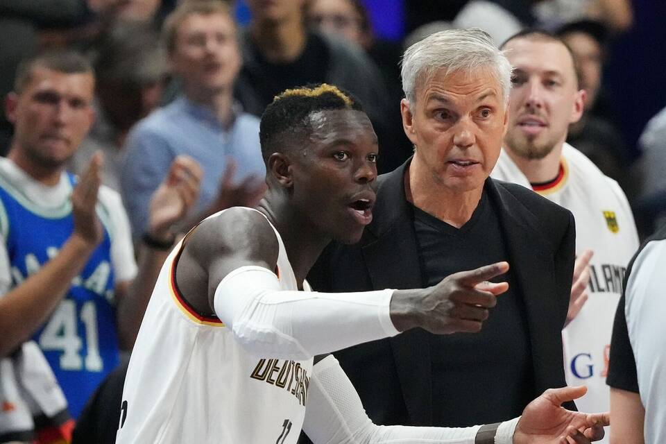 Dennis Schröder und Gordon Herbert Dennis Schröder und Gordon Herbert