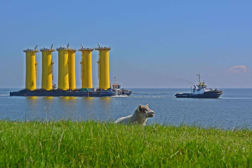 Bau des Windparks «He Dreiht» Bau des Windparks «He Dreiht»