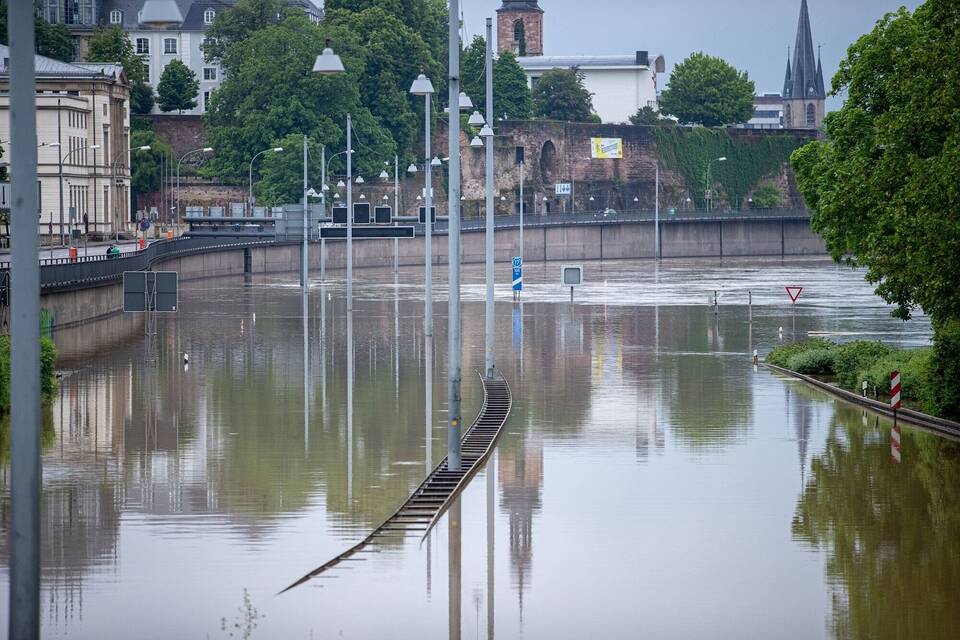 Hochwasser im Saarland - Saarbrücken Hochwasser im Saarland - Saarbrücken