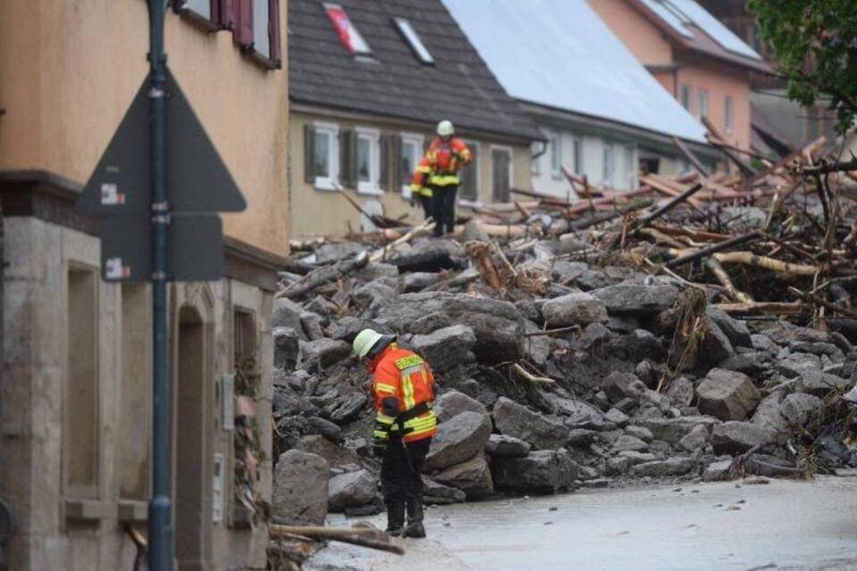 Überschwemmungsunglück in Braunsbach