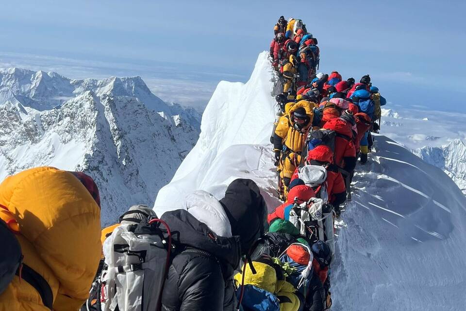 Stau auf dem Mount Everest Stau auf dem Mount Everest