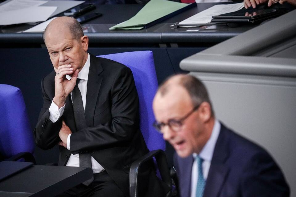 Olaf Scholz und Friedrich Merz Olaf Scholz und Friedrich Merz