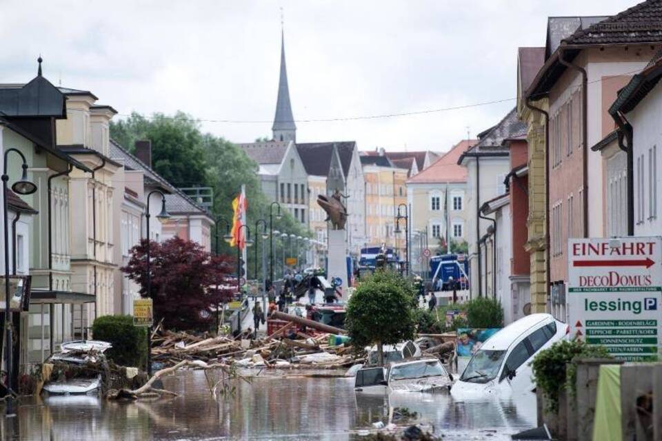 Überschwemmungen in Niederbayern