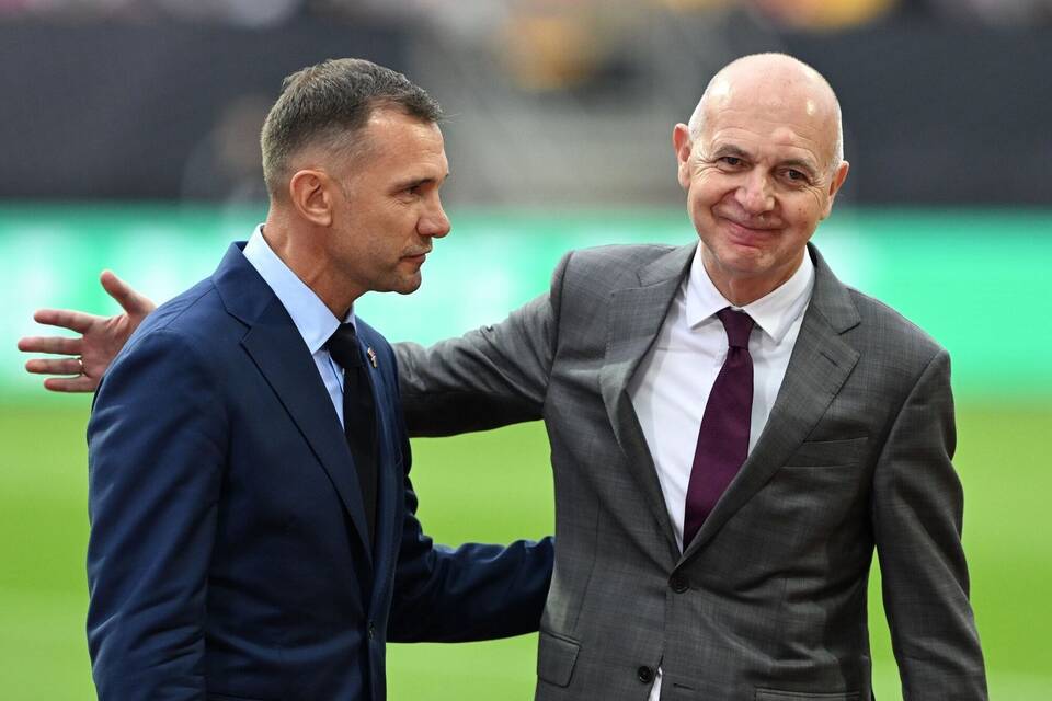 Bernd Neuendorf und Andrij Schewtschenko