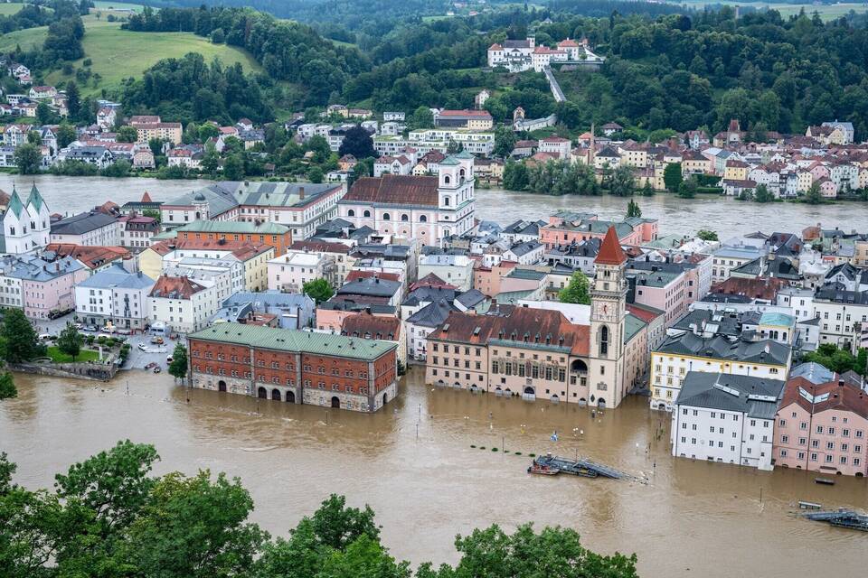 Hochwasser in Bayern - Passau Hochwasser in Bayern - Passau