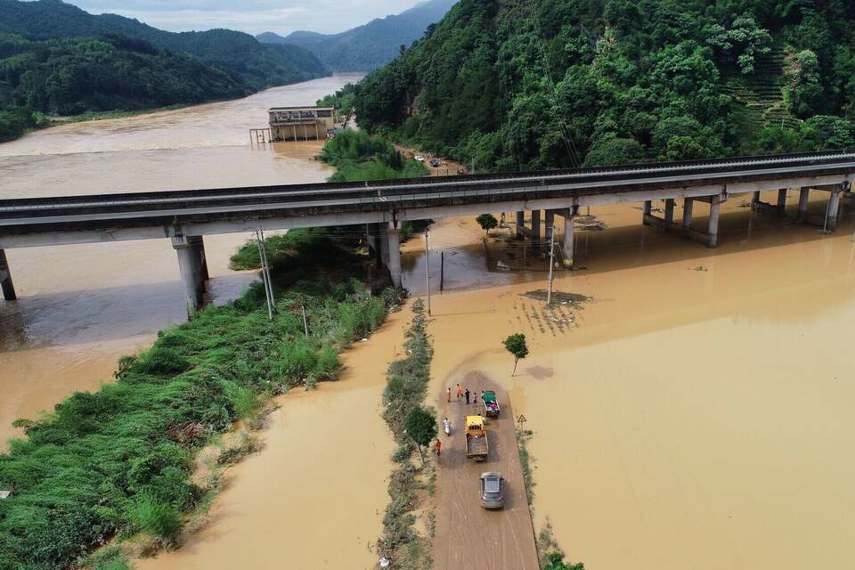 Überschwemmungen in China Überschwemmungen in China