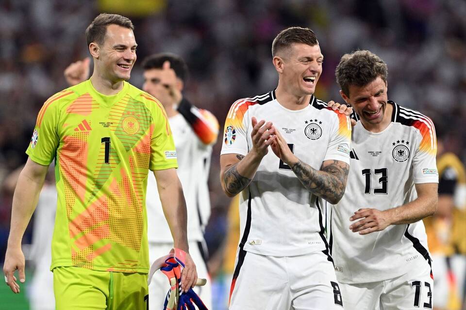 Neuer, Kroos und Müller (v.l.)