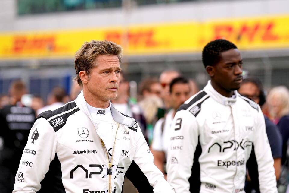 Brad Pitt (l) und Damson Idris Brad Pitt (l) und Damson Idris