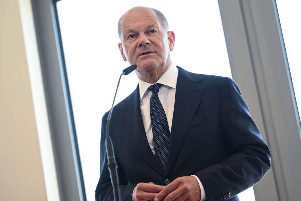 Bundeskanzler Scholz äußert sich vor NATO-Gipfel Bundeskanzler Scholz äußert sich vor NATO-Gipfel