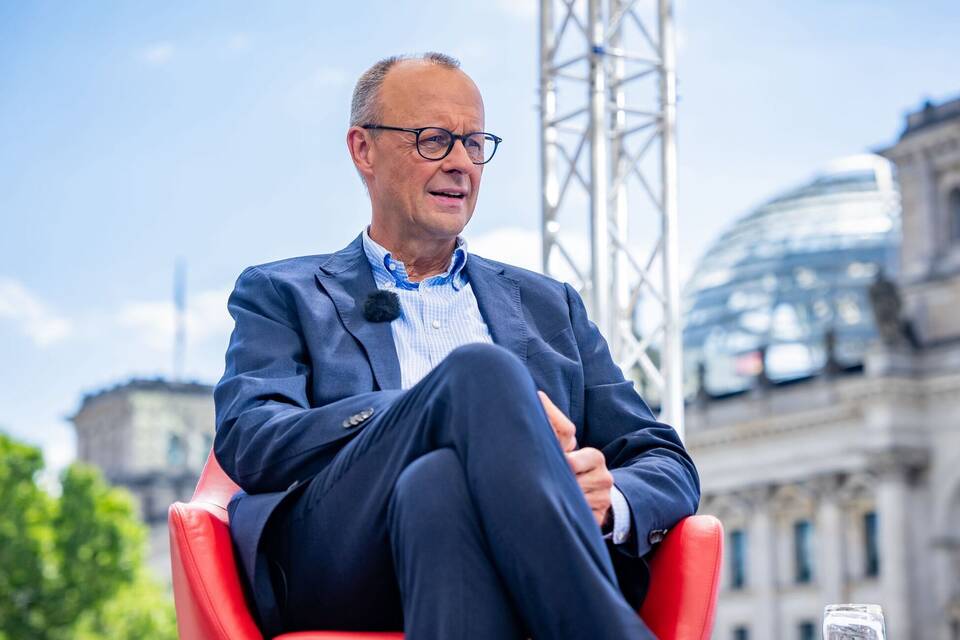 CDU-Vorsitzender Friedrich Merz im Sommerinterview CDU-Vorsitzender Friedrich Merz im Sommerinterview