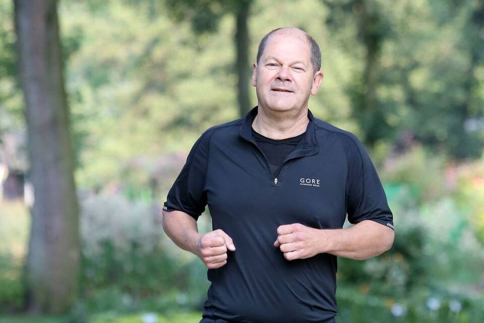 Olaf Scholz beim Joggen Olaf Scholz beim Joggen