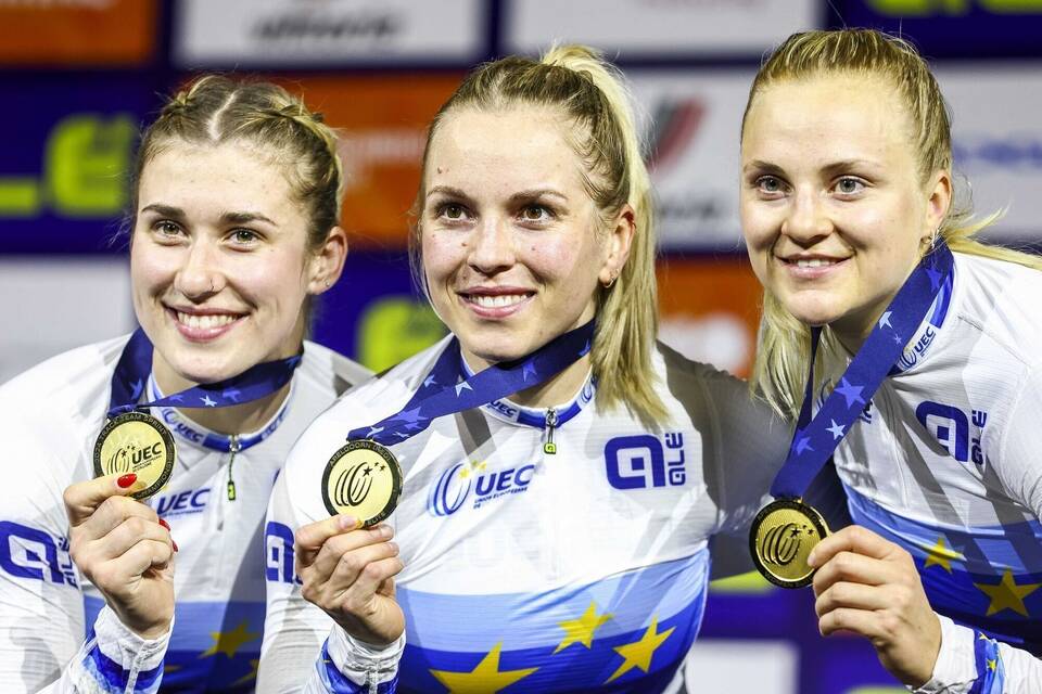 Pauline Grabosch, Emma Hinze und Lea Sophie Friedrich