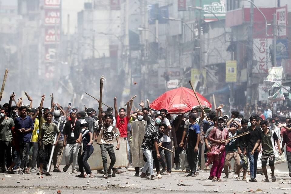 Studentenproteste in Bangladesch Studentenproteste in Bangladesch