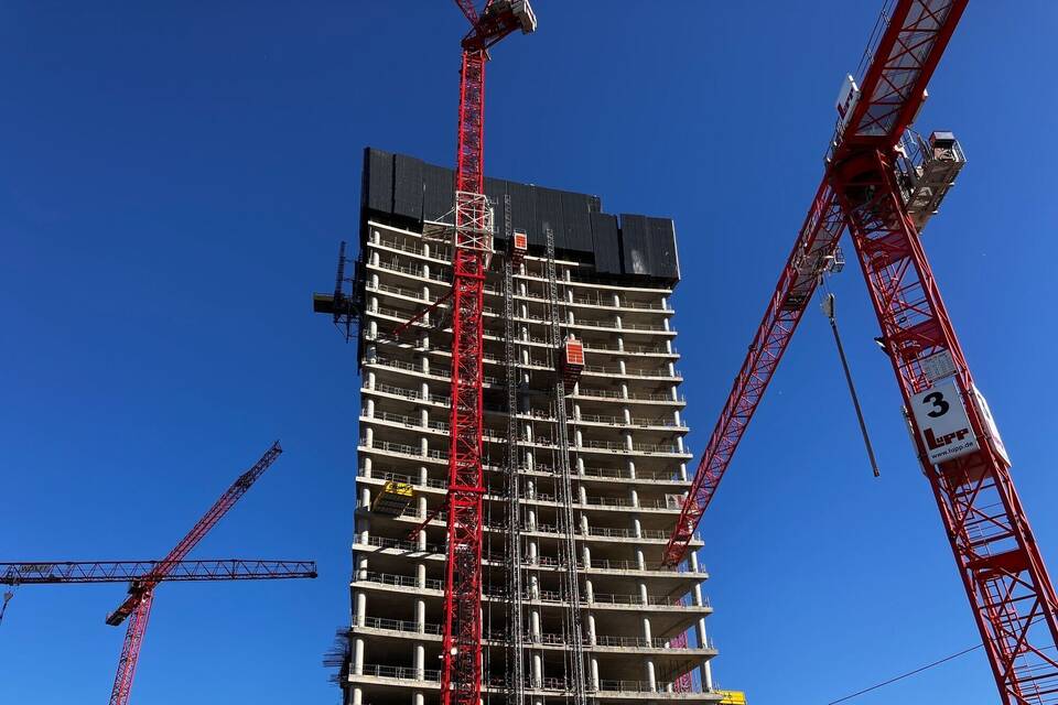Baustelle am Elbtower Baustelle am Elbtower