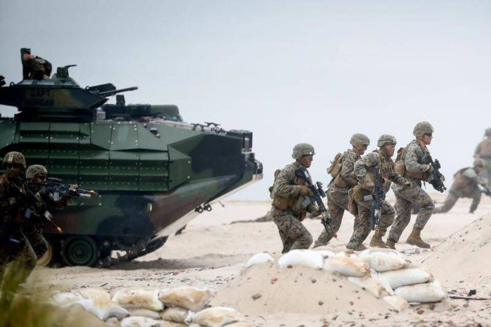 Nato-Soldaten im polnischen Ustka Nato-Soldaten im polnischen Ustka