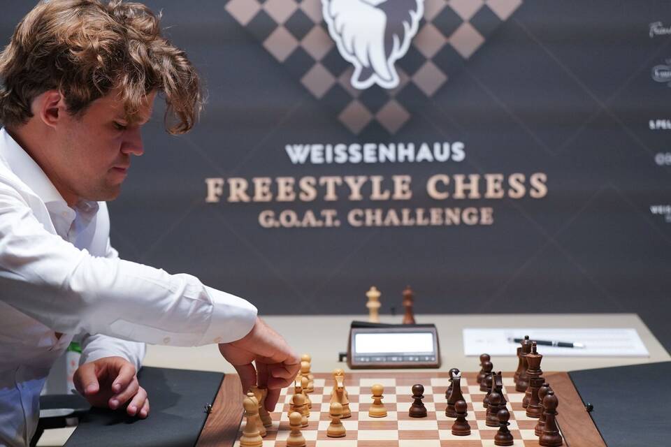 Magnus Carlsen bei der Freestyle Chess G.O.A.T. Challenge Magnus Carlsen bei der Freestyle Chess G.O.A.T. Challenge