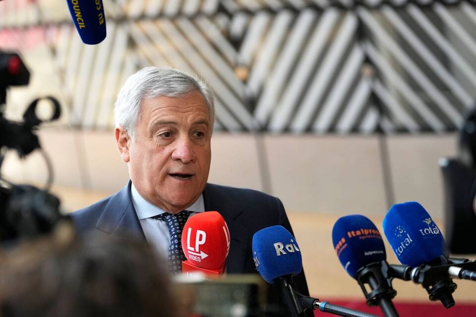 Italiens Außenminister Antonio Tajani Italiens Außenminister Antonio Tajani