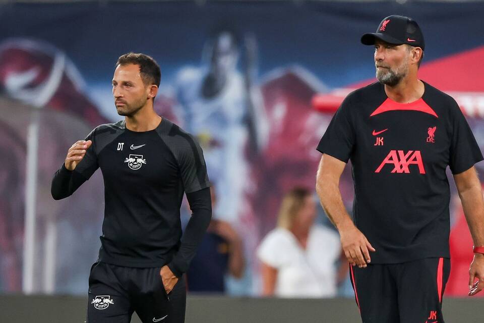 Domenico Tedesco und Jürgen Klopp Domenico Tedesco und Jürgen Klopp