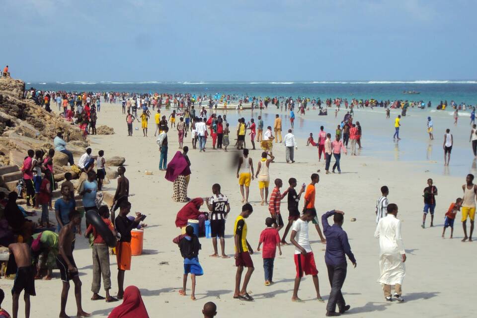 Lido Beach in Mogadishu Lido Beach in Mogadishu