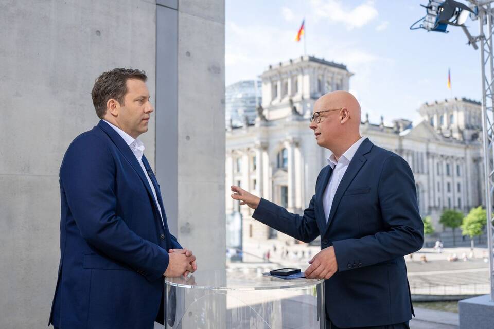 ARD-Sommerinterview mit SPD-Parteichef ARD-Sommerinterview mit SPD-Parteichef