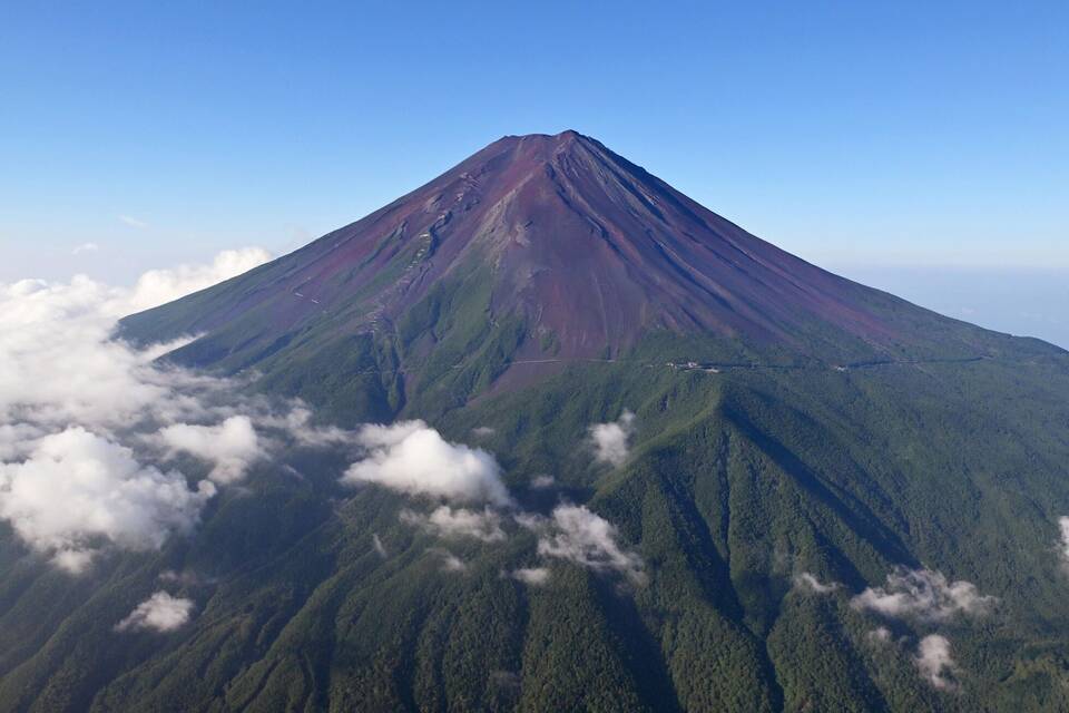 Tourismus auf dem Berg Fuji