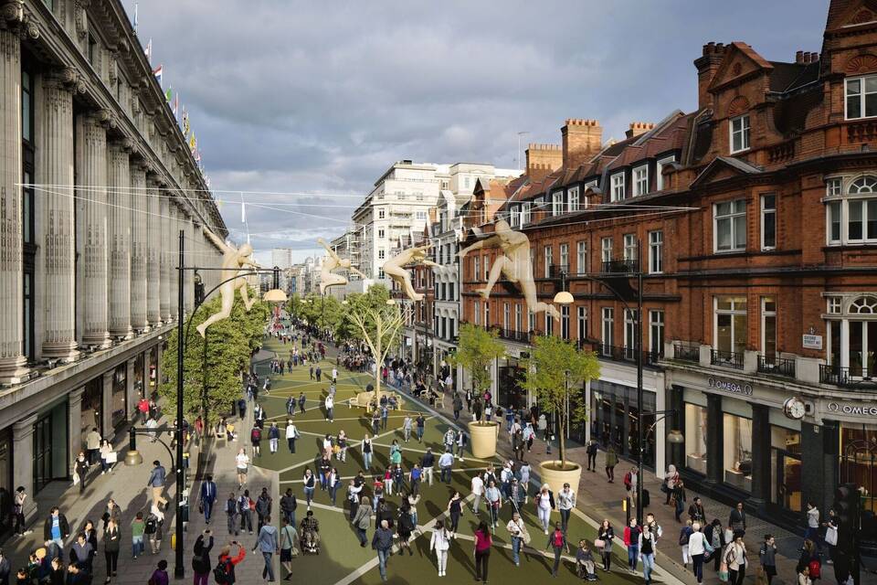 Londoner Oxford Street soll Fußgängerzone werden Londoner Oxford Street soll Fußgängerzone werden